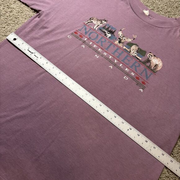 Vintage Northern Lifestyles Canada Graphic T-Shirt Mens XL JMD Inc Single Stitch - Picture 7 of 8